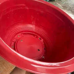 Sỉ 10 Chậu nhựa Đỏ T57 Tứ Quý Trúc dày hàng bóng dày đẹp không bể vỡ trồng cây (hàng đẹp ) ngang 55cmx28cm