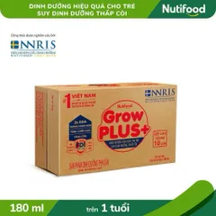 Thùng 48 hộp sữa bột pha sẵn Growplus đỏ 180ml (date mới)