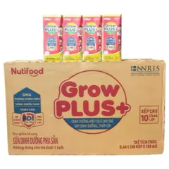 Thùng 48 hộp sữa bột pha sẵn Growplus đỏ 180ml (date mới)