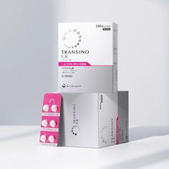 Viên Uống Transino Giảm Nám Tàn Nhang 240 Viên Nhật Bản, . Sản phẩm chứa hoạt chất chính là Tranexami Acid (750mg), giúp ức chế hắc tố melanin, làm mờ vết nám, tàn nhang và dưỡng sáng da hiệu quả sau 