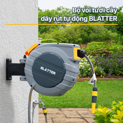 Bộ vòi tưới cây dây rút tự động 20 mét Blatter 25020 Hàng đức