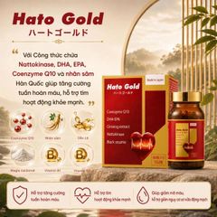 Viên uống hỗ trợ tim mạch, bổ sung các chất chống oxi hóa cho cơ thể Hato Gold Jpanwell (60 viên)