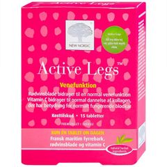 Viên uống hỗ trợ điều triị suy giãn tĩnh mạch chân Active Legs New Nordic (15 viên)