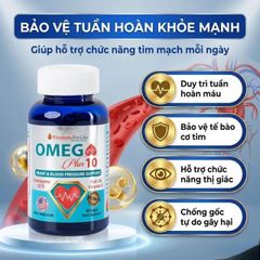 Viên uống giúp chống oxy hóa, hỗ trợ tốt cho tim mạch Omega Plus 10 Vitamins For Life (60 viên)