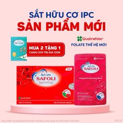 Sắt Hữu Cơ Bổ Sung 5MTHF Sắt Avisure Safoli New Cho Bà Bầu & Sau Sinh