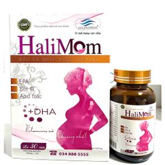 Vitamin tổng hợp Halimom cho mẹ bầu và sau sinh cung cấp Sắt Acidfolic DHA và vitamin
