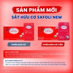 Sắt Hữu Cơ Bổ Sung 5MTHF Sắt Avisure Safoli New Cho Bà Bầu & Sau Sinh