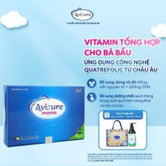 Avisure Mama Vitamin tổng hợp cho bà bầu, sau sinh, acid folic thế hệ thứ 4 từ Châu Âu Hộp 60v