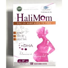 Vitamin tổng hợp Halimom cho mẹ bầu và sau sinh cung cấp Sắt Acidfolic DHA và vitamin