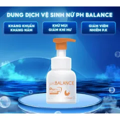 Bọt Vệ Sinh Nữ ph.BALANCE Protect Intimate Gel Làm Sạch Khử Mùi Hôi Cân Bằng Ph