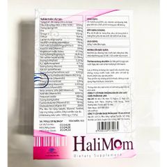 Vitamin tổng hợp Halimom cho mẹ bầu và sau sinh cung cấp Sắt Acidfolic DHA và vitamin