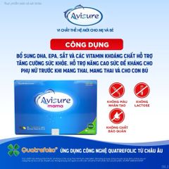 Avisure Mama Vitamin tổng hợp cho bà bầu, sau sinh, acid folic thế hệ thứ 4 từ Châu Âu Hộp 60v