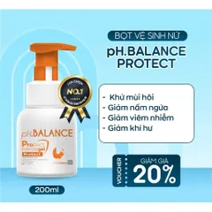 Bọt Vệ Sinh Nữ ph.BALANCE Protect Intimate Gel Làm Sạch Khử Mùi Hôi Cân Bằng Ph