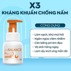 Bọt Vệ Sinh Nữ ph.BALANCE Protect Intimate Gel Làm Sạch Khử Mùi Hôi Cân Bằng Ph