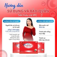 Sắt Hữu Cơ Bổ Sung 5MTHF Sắt Avisure Safoli New Cho Bà Bầu & Sau Sinh