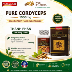 Viên uống Đông Trùng Hạ Thảo Pharmekal - Tăng cường sức khỏe, hỗ trợ sức đề kháng (H60 viên)