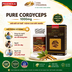 Viên uống Đông Trùng Hạ Thảo Pharmekal - Tăng cường sức khỏe, hỗ trợ sức đề kháng (H60 viên)