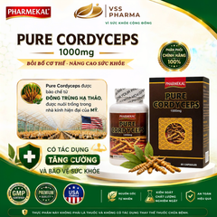 Viên uống Đông Trùng Hạ Thảo Pharmekal - Tăng cường sức khỏe, hỗ trợ sức đề kháng (H60 viên)