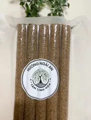 Hương Ngải An - Gói 5 cây Nhang Điếu Ngải Cứu - 98% Ngải Cứu & 2% Bột Cây Bời Lời - Thơm Dịu Nhẹ - Thư Giãn & Dấu Côn Trùng
