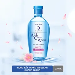 Nước tẩy trang dưỡng trắng Senka All Clear Water Micellar Formula White 230ml 792908