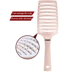 Lược bán nguyệt chải phồng, tạo kiểu tóc, lược chải đầu gỡ rối tóc chuyên dụng, chất liệu nhựa nhẹ, bền, an toàn 793414