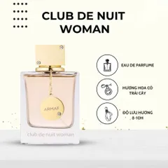 Sữa tắm/ Nước hoa/ Lăn nách Club De Nuit Woman Eau de Parfum (EDP) 793425