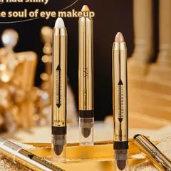 HOT Bút đánh mắt 2 đầu nhũ đa zi năng : 1 Đầu Nhũ Mắt, Một Đầu Cọ Tán Siêu Tiện Lợi 793440
