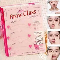 Set 2 Khuôn kẻ chân mày tiện tích Mini Brow Class bộ 3 kiểu 793491