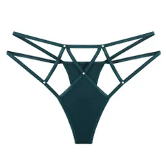 Quần Lót Lọt Khe Sexy Lưng Cao Đính Hạt Quần Chip Nữ - T353 Xanh Ngọc
