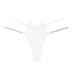 Quần Lót Lọt Khe Sexy Thêu Hoa Bướm Quyến Rũ Quần Chip Nữ  - T361 Trắng