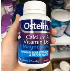 Viên uống Ostelin Calcium & Vitamin D3 + Magnesium |100 viên| Xây dựng duy trì cấu trúc xương & Củng cố mật độ xương [S/P Chuẩn Úc]
