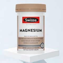 Viên uống Swisse Ultiboost Magnesium |120 & 200 viên| Hỗ trợ thư giãn cơ - Hạn chế đau nhức & mệt mỏi khi vận động nặng [S/P Chuẩn Úc]