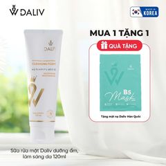 Sữa Rửa Mặt Hàn Quốc Daliv 120ML - Dưỡng Ẩm, Làm Sáng Da Với Glutathione và ProVitamin B5, Phù Hợp Mọi Loại Da