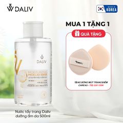 Nước Tẩy Trang Daliv Hàn Quốc 500ML - Dưỡng Ẩm Da, Làm Sạch Hiệu Quả, Phù Hợp Mọi Loại Da, Không Kích Ứng