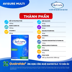 TPBVSK Bộ đôi Canxi Hical và Vitamin tổng hợp Avisure Mama đủ sắt, canxi, DHA cho bà bầu, sau sinh