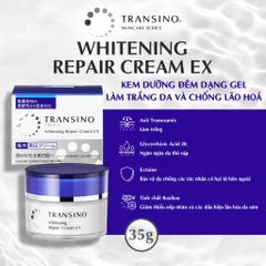 Kem Dưỡng Da Ban Đêm Transino EX Nhật Bản 35g Hỗ Trợ Ngăn Đốm Nâu, Tàn Nhang, Dưỡng Da Ẩm Mịn
