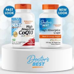 Viên uống Doctor's Best High Absorption CoQ10 |120 & 180 viên| Hỗ trợ chức năng tim mạch & Tăng cường năng lượng tế bào [S/P Chuẩn Mỹ]