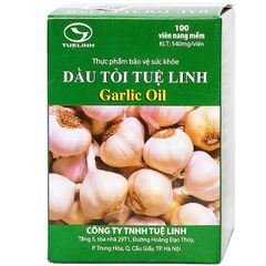 Viên hỗ trợ giúp giảm mỡ máu Dầu Tỏi Tuệ Linh (100 viên)