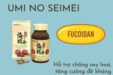 Viên uống Fucoidan Umi No Seimei Nhật Bản 180 viên