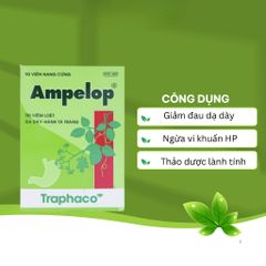 Viên uống Ampelop chiết xuất cao đặc lá chè dây, hỗ trợ giảm loét dạ dày, trào ngược, vi khuẩn HP