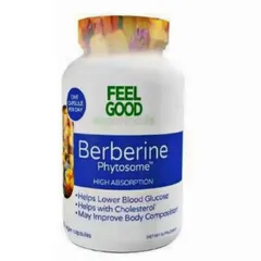 Viên uống Feel Good Berberine Phytosome High Absorption |120 viên| Hỗ trợ hạ đường huyết & Giảm mỡ máu [SP Chuẩn Mỹ]