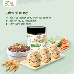 Gia vị rắc cơm Rắc Rắc dạng hũ 130gram tiện lợi Tâm Minh Foods