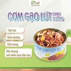 Combo 2 hộp cơm lứt, 2 hộp cơm tím, 1 hộp sườn chay sả ớt, 1 hộp mít kho đậu ngự Tâm Minh Foods