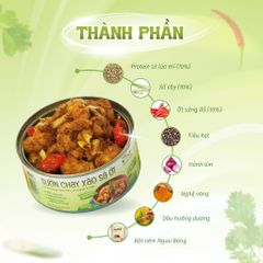 Combo 2 hộp cơm lứt, 2 hộp cơm tím, 1 hộp sườn chay sả ớt, 1 hộp mít kho đậu ngự Tâm Minh Foods