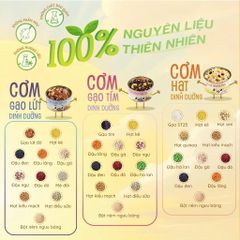 [Quà tặng] Cơm hạt dinh dưỡng mix các loại đậu và hạt ăn liền tiện lợi 160g TÂM MINH FOODS