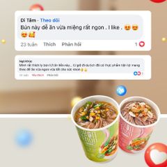Combo mix 4 ly bún gạo lứt ăn liền NGON & THON - Vị rau củ hạt ngũ cốc & vị tảo xoắn chua cay TMF