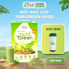 Bột ngũ cốc Tamigreen 900g 45 gói bổ sung thêm chất xơ, hỗ trợ hệ tiêu hóa khỏe mạnh Tâm Minh Foods