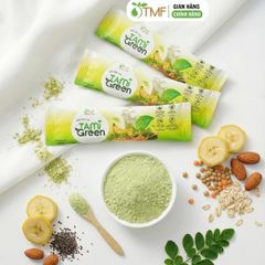 Combo hộp bột ngũ cốc nảy mầm 900g Tami 50 gói ít ngọt & Bột ngũ cốc Tamigreen 900g TÂM MINH FOODS