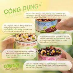 [Quà tặng] Cơm hạt dinh dưỡng mix các loại đậu và hạt ăn liền tiện lợi 160g TÂM MINH FOODS
