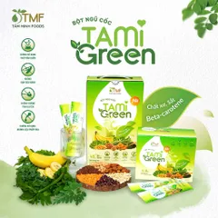 Bột ngũ cốc Tamigreen 900g 45 gói bổ sung thêm chất xơ, hỗ trợ hệ tiêu hóa khỏe mạnh Tâm Minh Foods